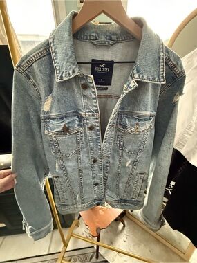 Hollister Light Blue Washed Denim Jacket